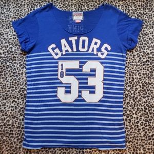 2011 VS PINK University of Florida UF Gators Blue Short Sleeve Shirt, Size Small